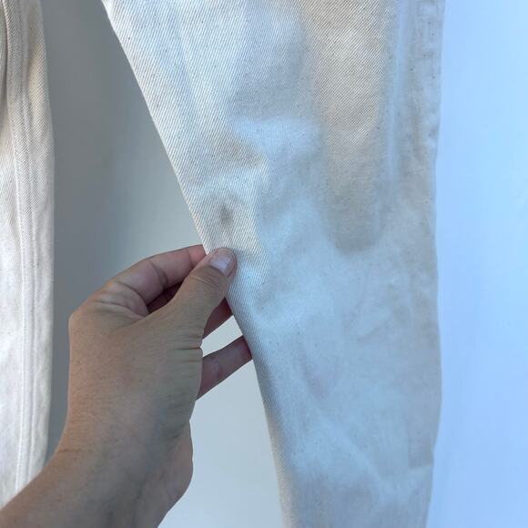 Blackhorse Lane Ateliers Men’s NW8 Ecru Organic Cotton Jeans White 34 x 33 Pants - Picture 13 of 13